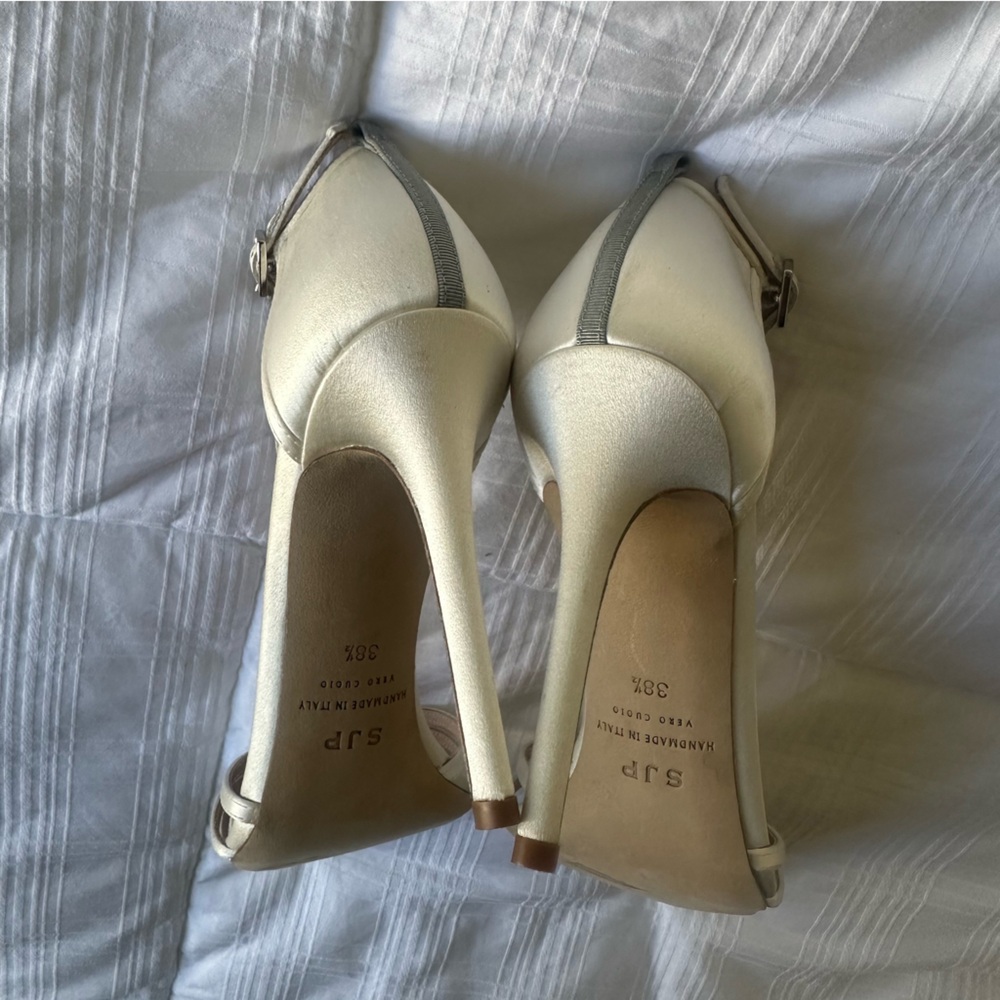 SJP satin wedding heels - Picture 5 of 6